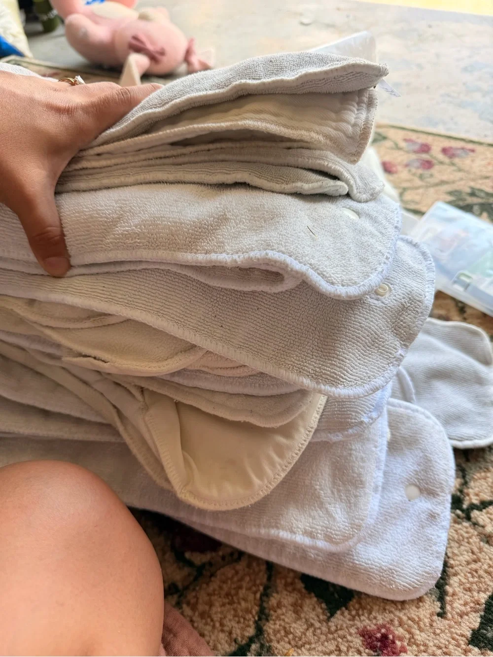Beige Kids Reusable Bottoms Insert - Soft Absorbent Liner